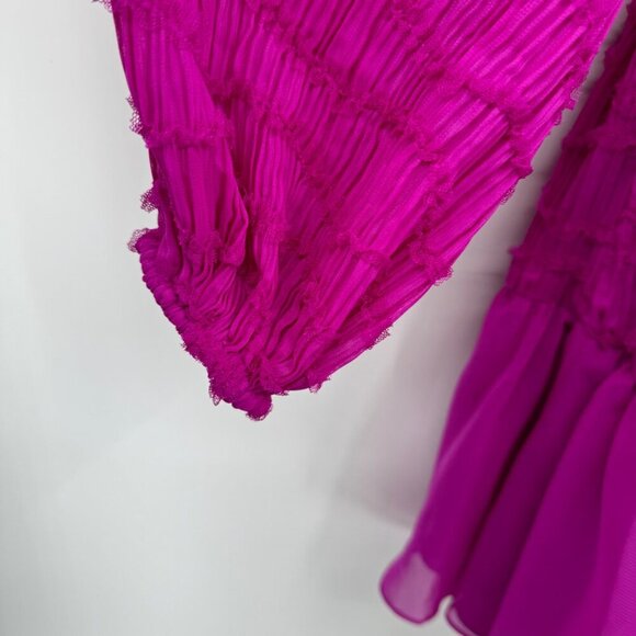 Monique Lhuillier Women's Purple pink fuschia Dress - Picture 4 of 15